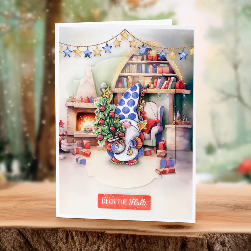 Katy Sue - Cosy Christmas Gnomes Card Making Kit (8/pack)