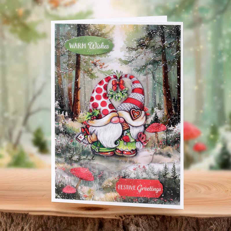 Katy Sue - Cosy Christmas Gnomes Card Making Kit (8/pack)