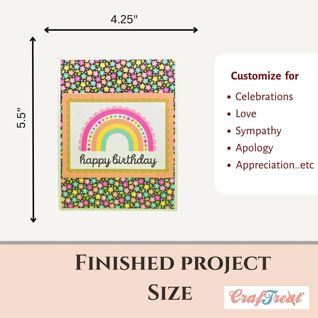 CrafTreat - Card Blanks - Twist Turn Pop up Card (4/pack - white)