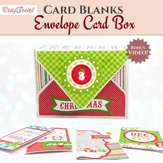 CrafTreat - Card Blanks - Envelope Card Box (4/pack - white)