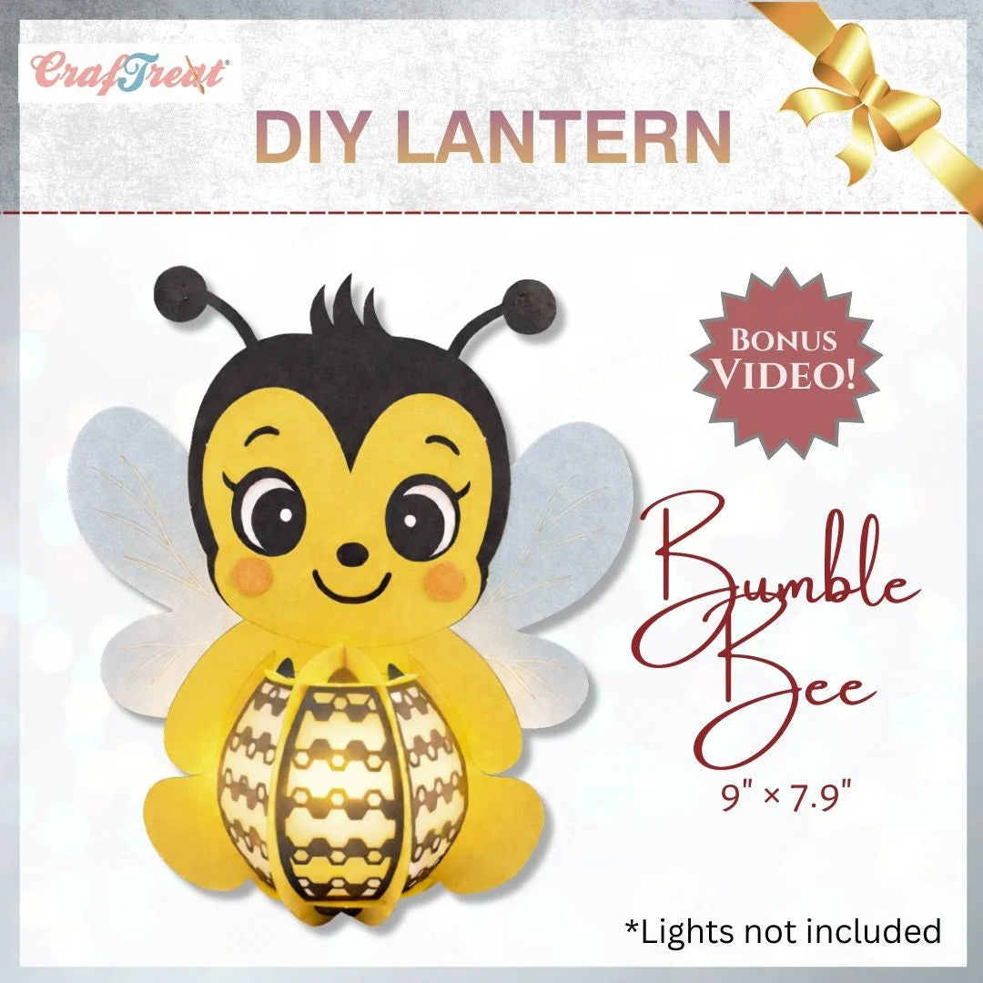 CrafTreat - DIY Paper Lanterns - Bumble Bee