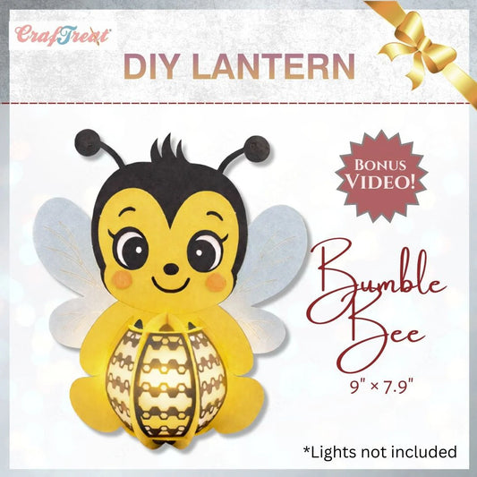 CrafTreat - DIY Paper Lanterns - Bumble Bee