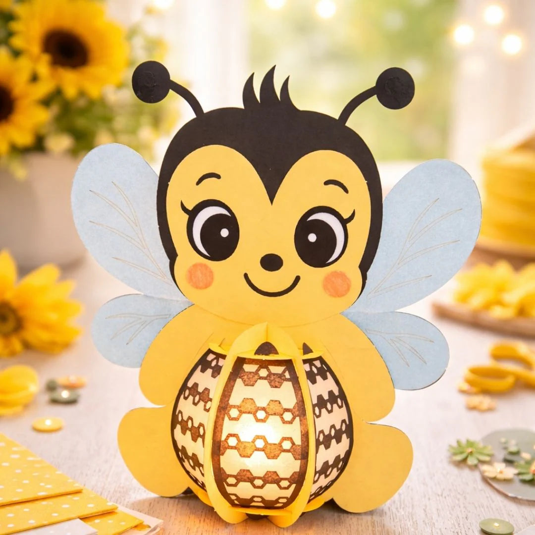 CrafTreat - DIY Paper Lanterns - Bumble Bee