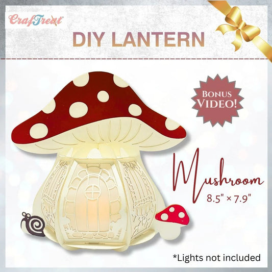 CrafTreat - DIY Paper Lanterns - Mushroom