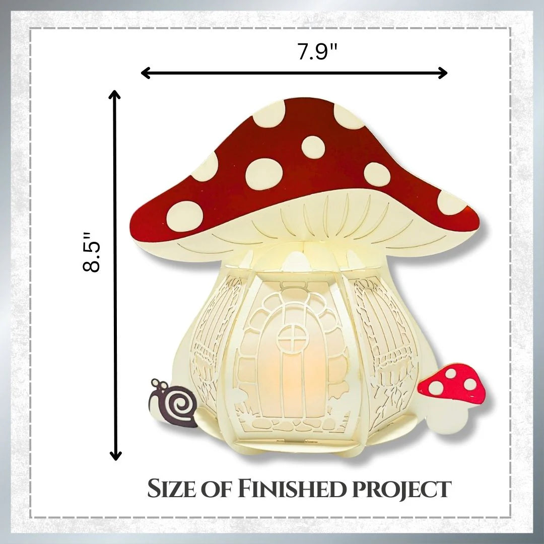 CrafTreat - DIY Paper Lanterns - Mushroom