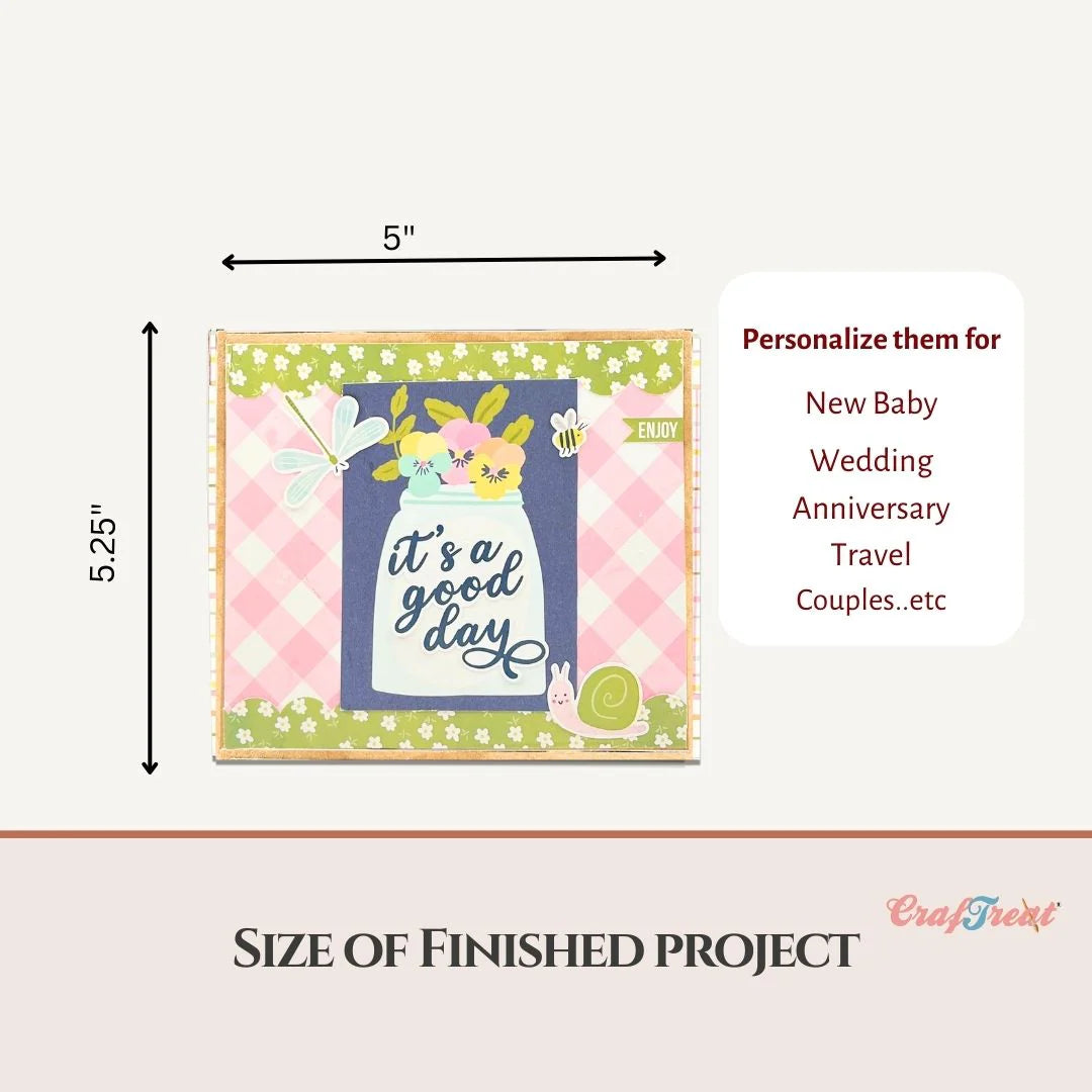 Craftreat - Scrapbook Blank Quick Folio - Match Box Folio (3/pack, black, white, kraft)