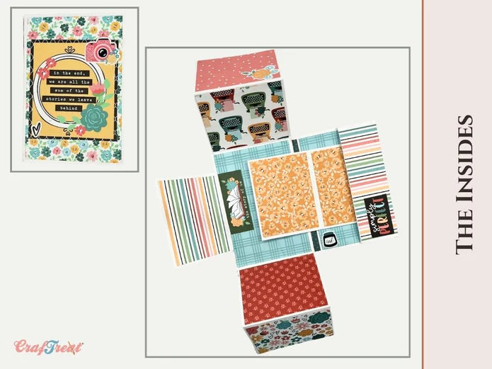 Craftreat - Scrapbook Blank Quick Folio - Blissful (3/pack black, white, kraft)