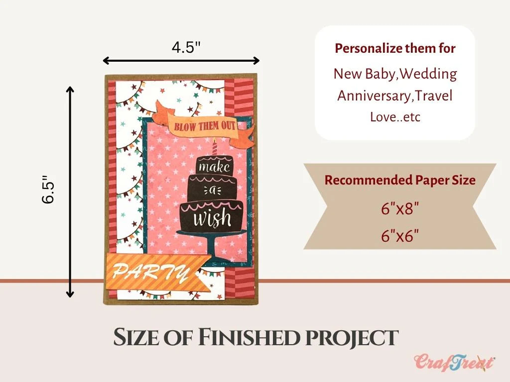 Craftreat - Scrapbook Blank Quick Folio - Blissful (3/pack black, white, kraft)