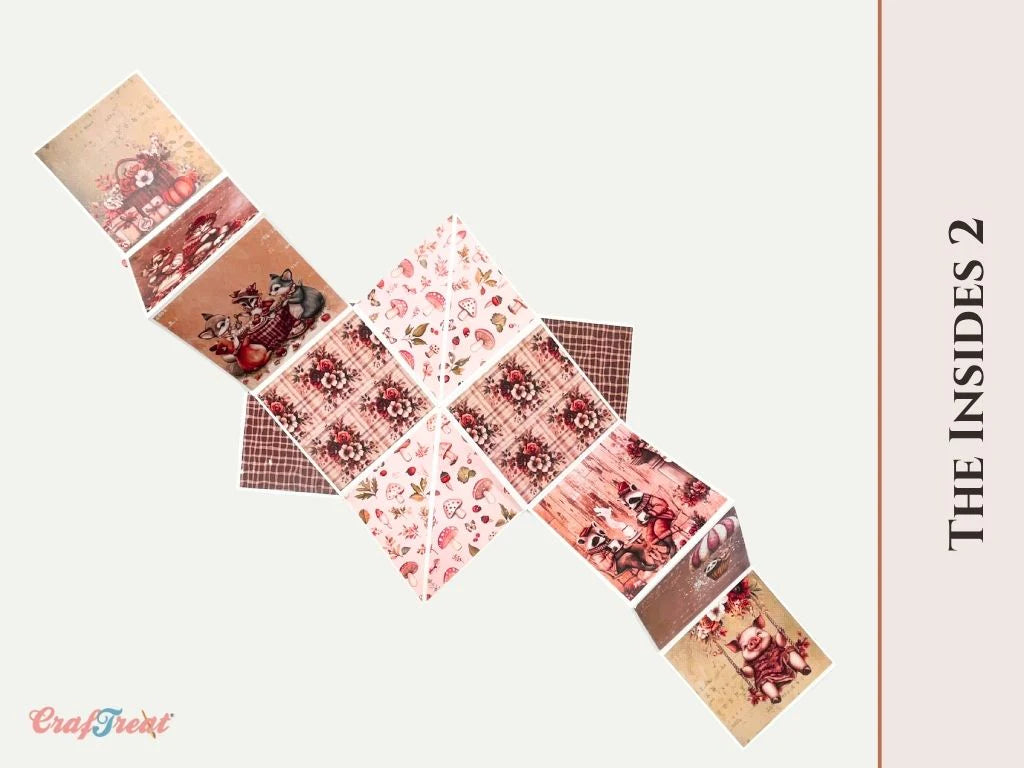 Craftreat - Scrapbook Blank Quick Folio - Squash Accordion (3/pack, black, white, kraft)