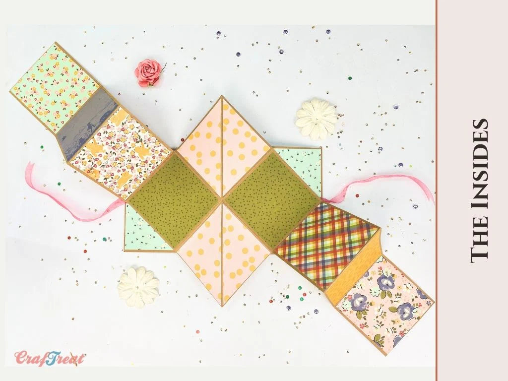 Craftreat - Scrapbook Blank Quick Folio - Squash Accordion (3/pack, black, white, kraft)