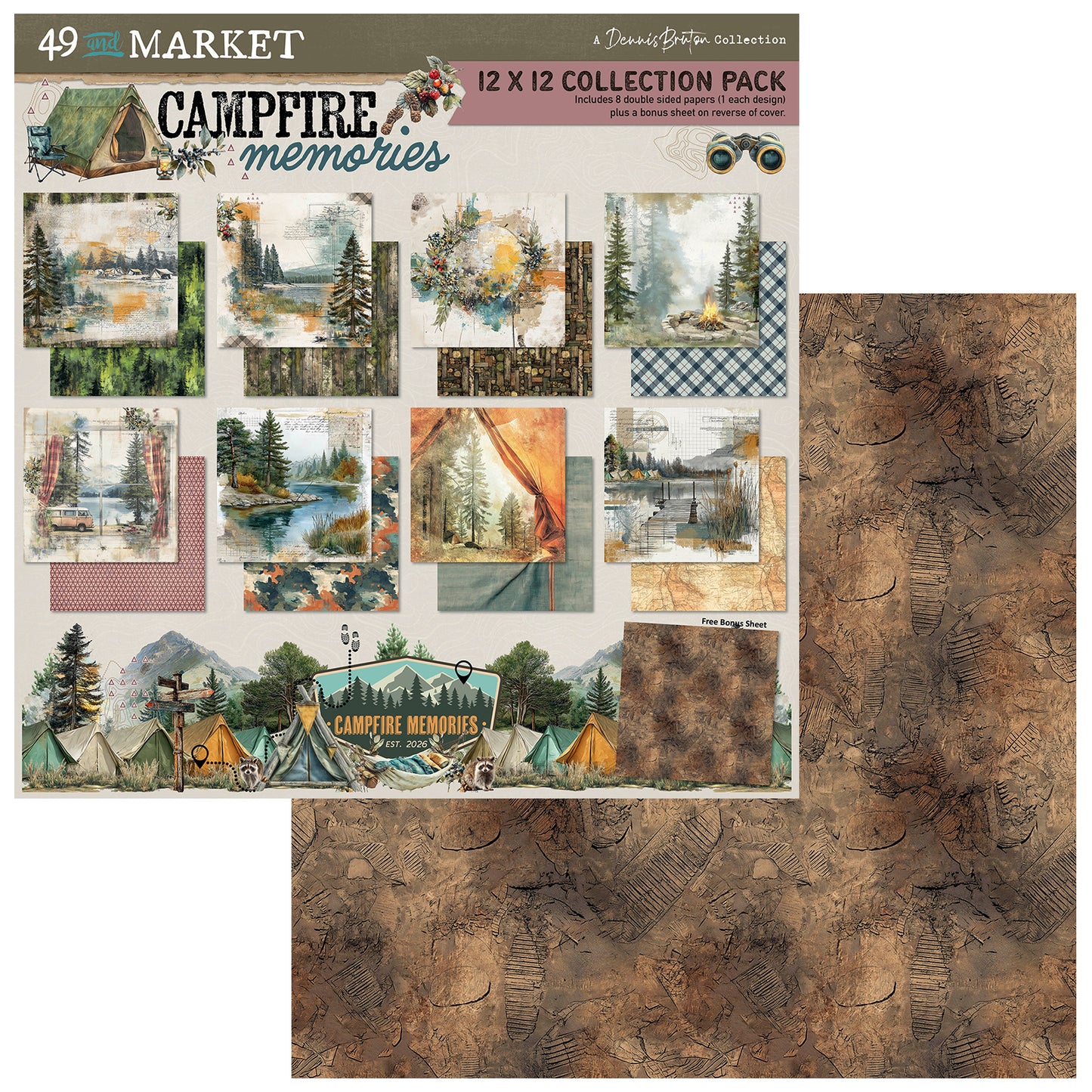 49 and Market - Campfire Memories - 12x12 Collection Pack