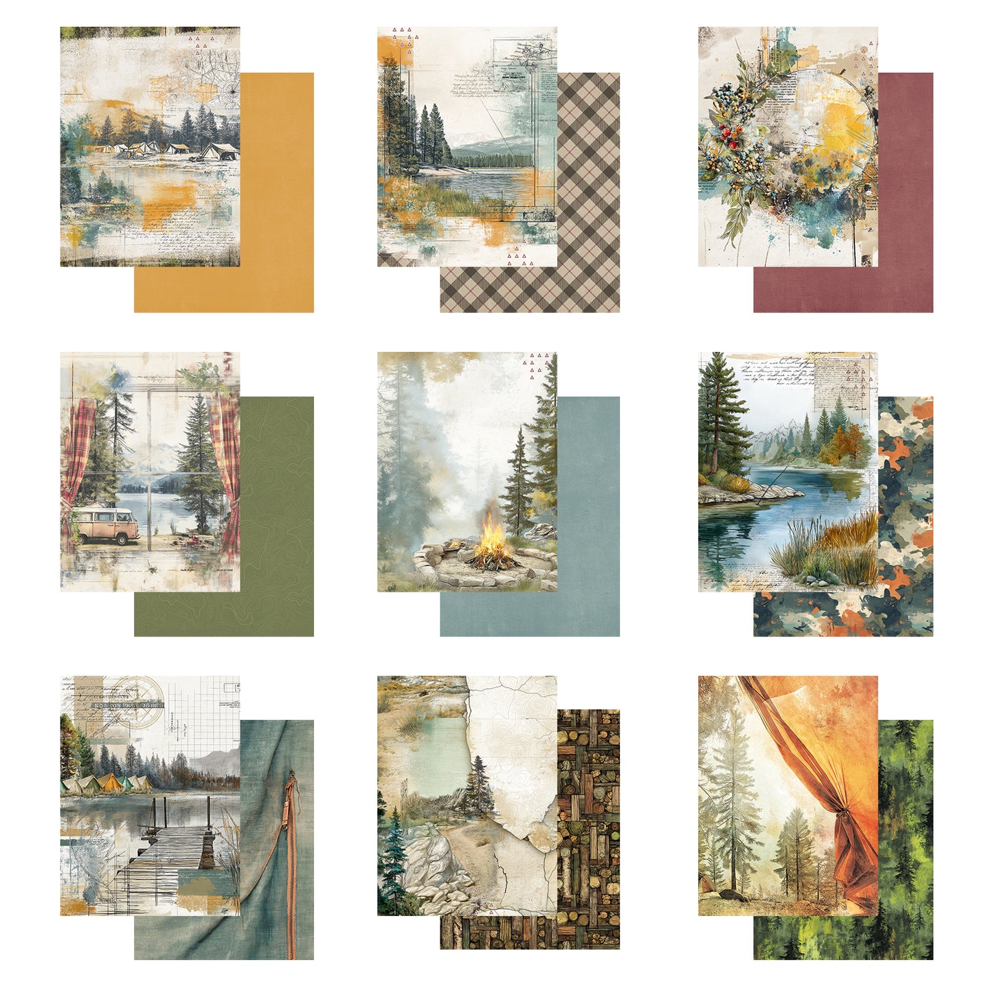 49 and Market - Campfire Memories  - 6x8 Collection Pack