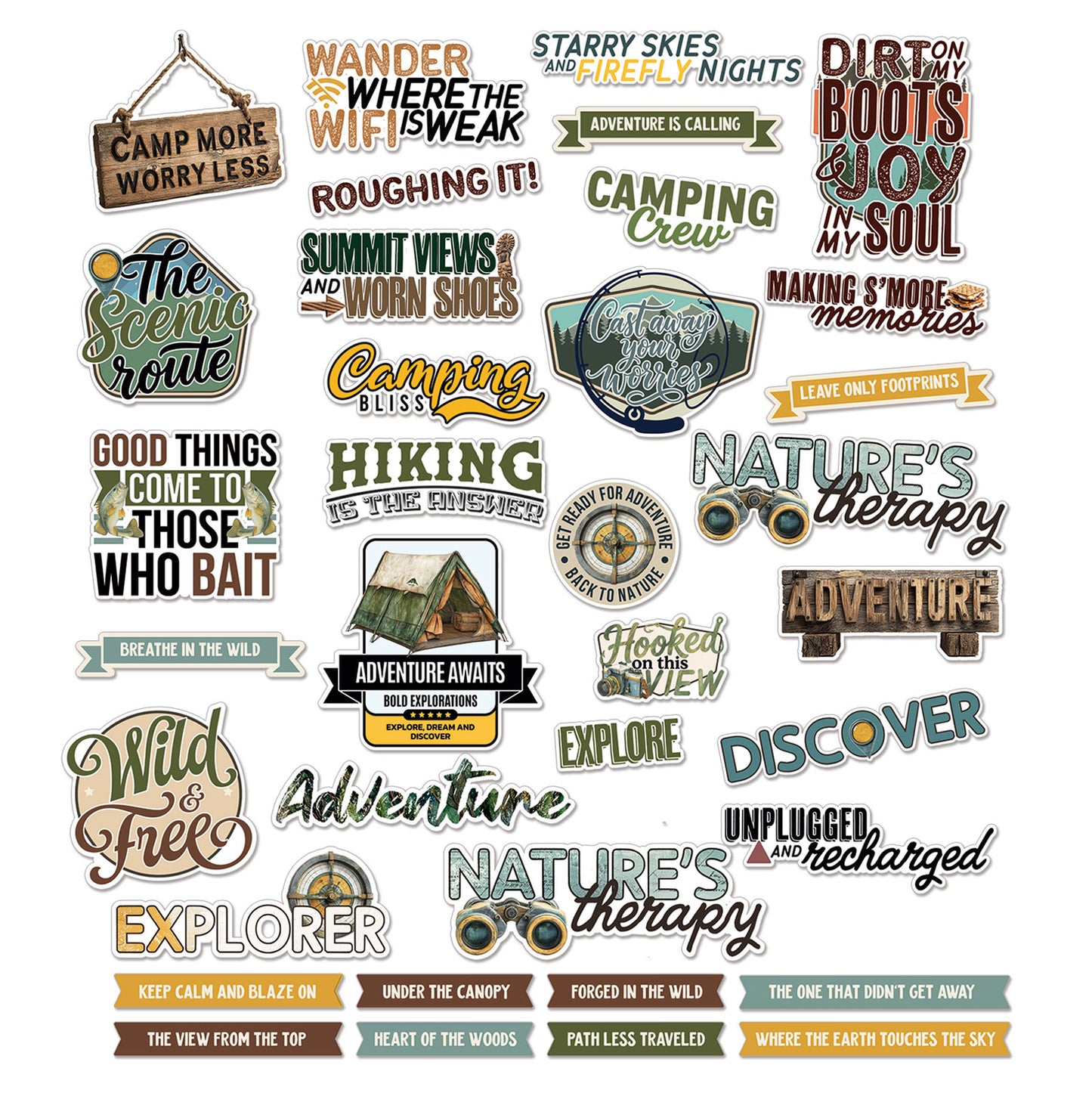 49 and Market - Campfire Memories - Chipboard Set