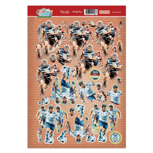 Hunkydory Crafts - 3D Decoupage Topper Sheet - On the Pitch