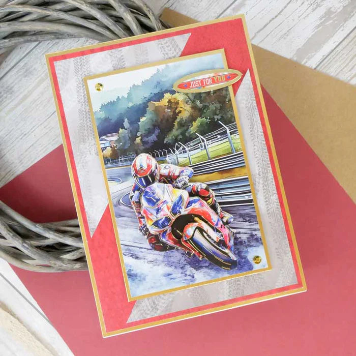 Hunkydory Crafts - 3D Decoupage Topper Sheet - On your Bike