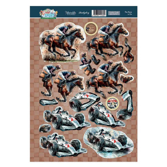 Hunkydory Crafts - 3D Decoupage Topper Sheet - The Race is On