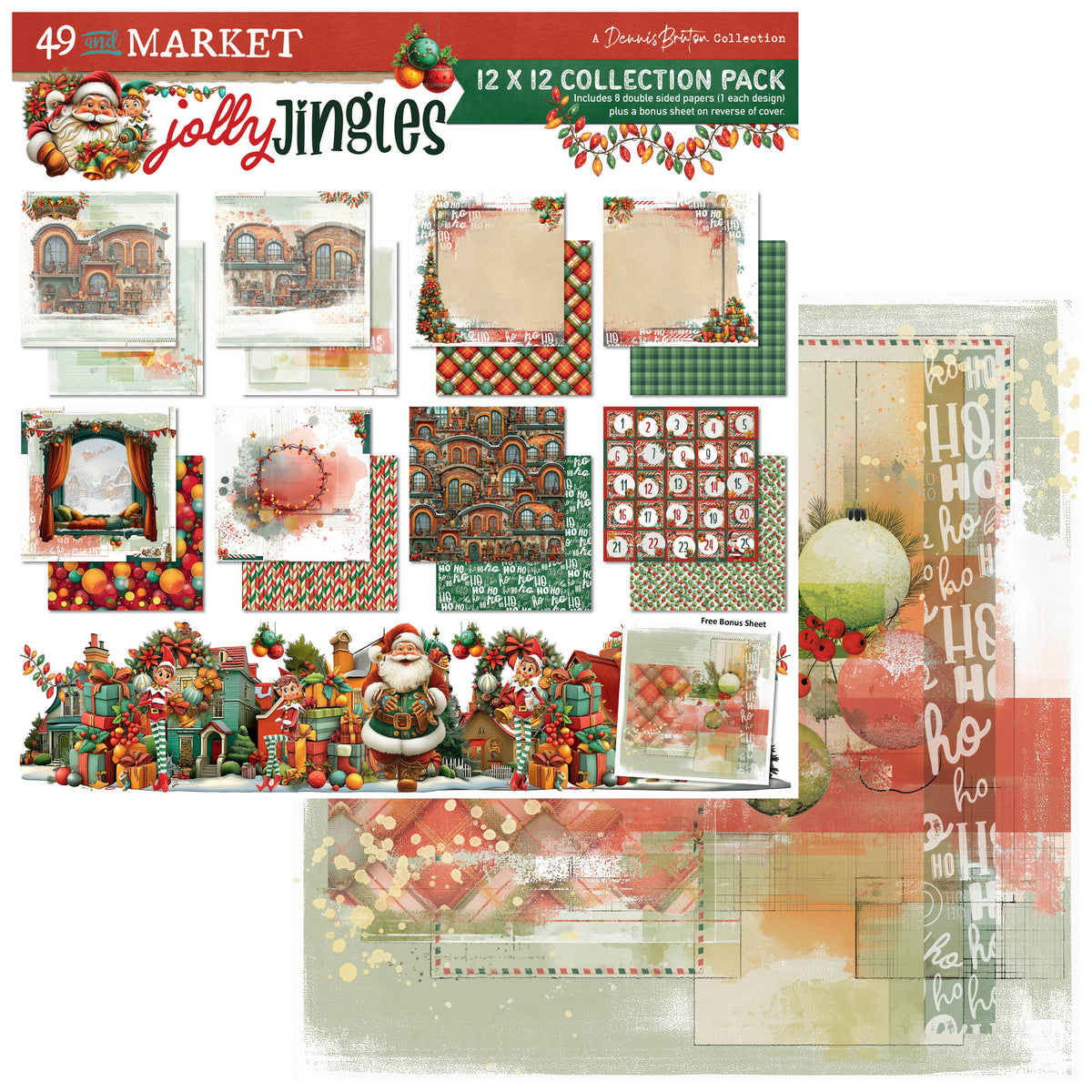 49 and Market - Jolly Jingles - 12 x12 Collection Pack
