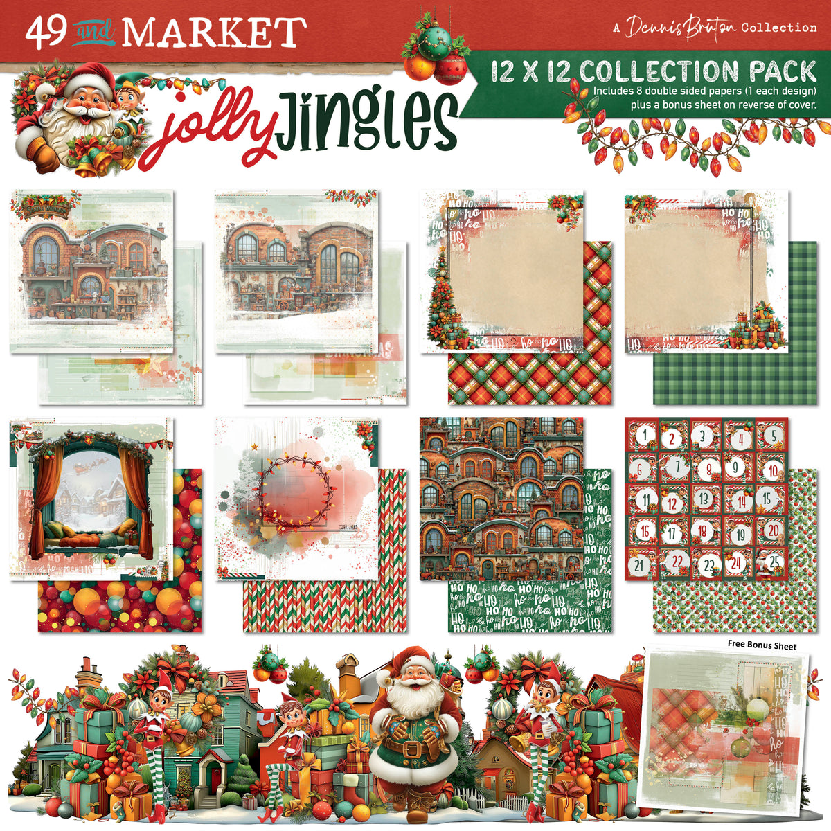 49 and Market - Jolly Jingles - 12 x12 Collection Pack
