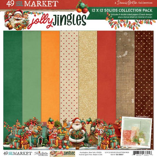 49 and Market - Jolly Jingles - 12 x12 Solids Collection Pack