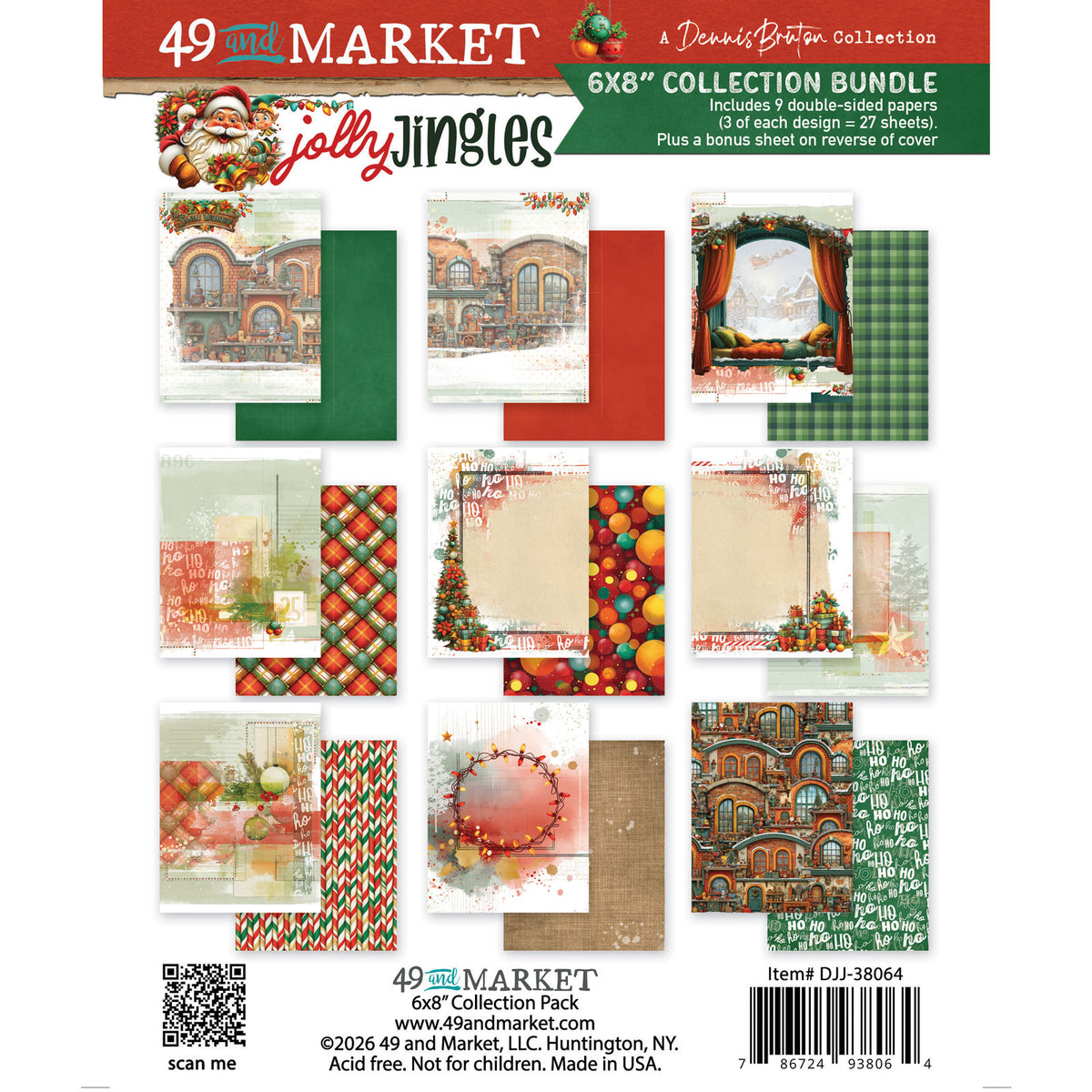 49 and Market - Jolly Jingles - 6 x 8 Collection Pack