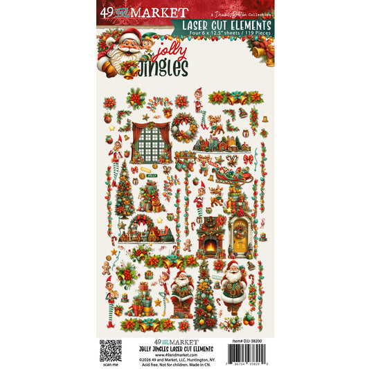 49 And Market - Jolly Jingles - Laser Cut Elements