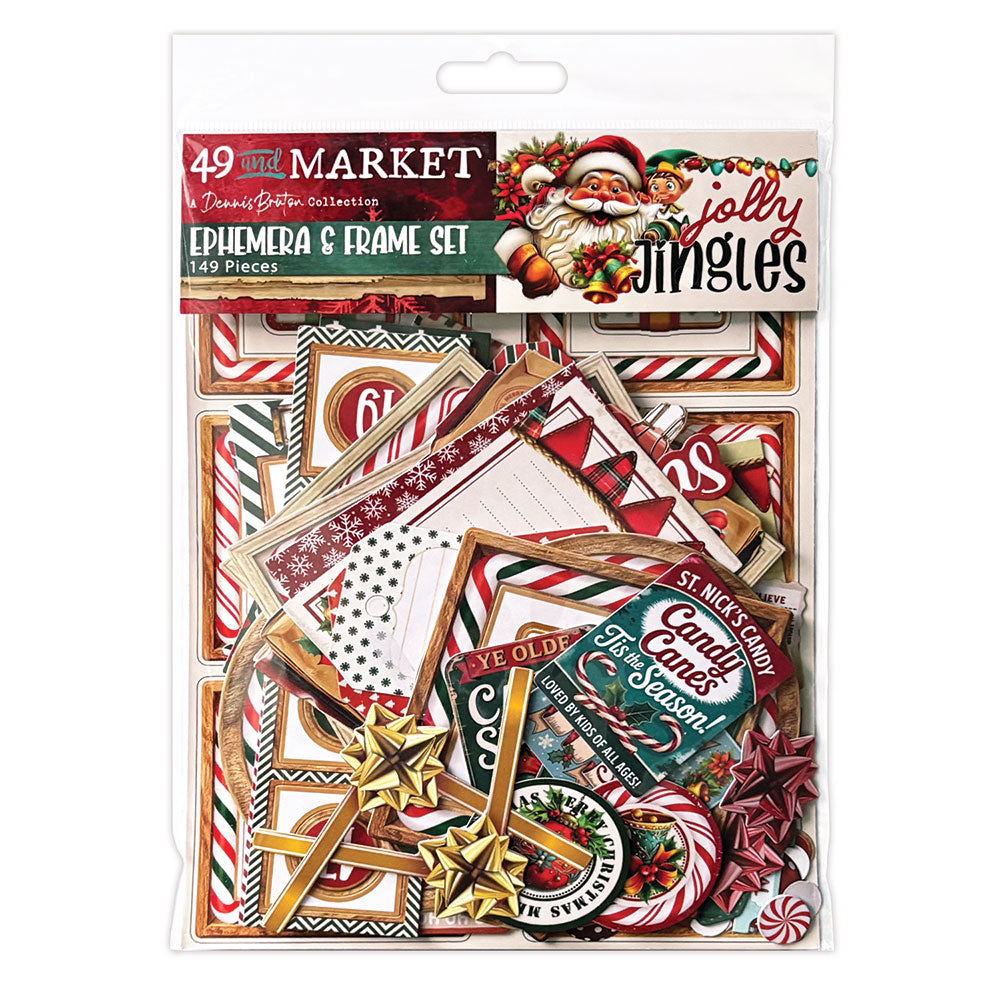 49 and Market -  Jolly Jingles - Ephemera & Frames Set