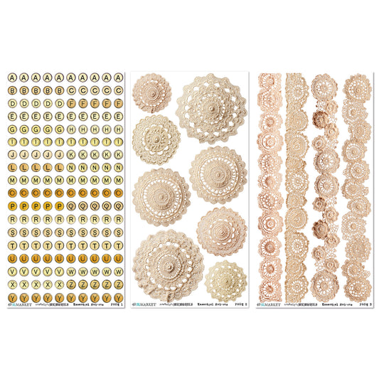 49 and Market - Nostalgic Memories - 6 x12 Essentials Rub-on Transfer Set