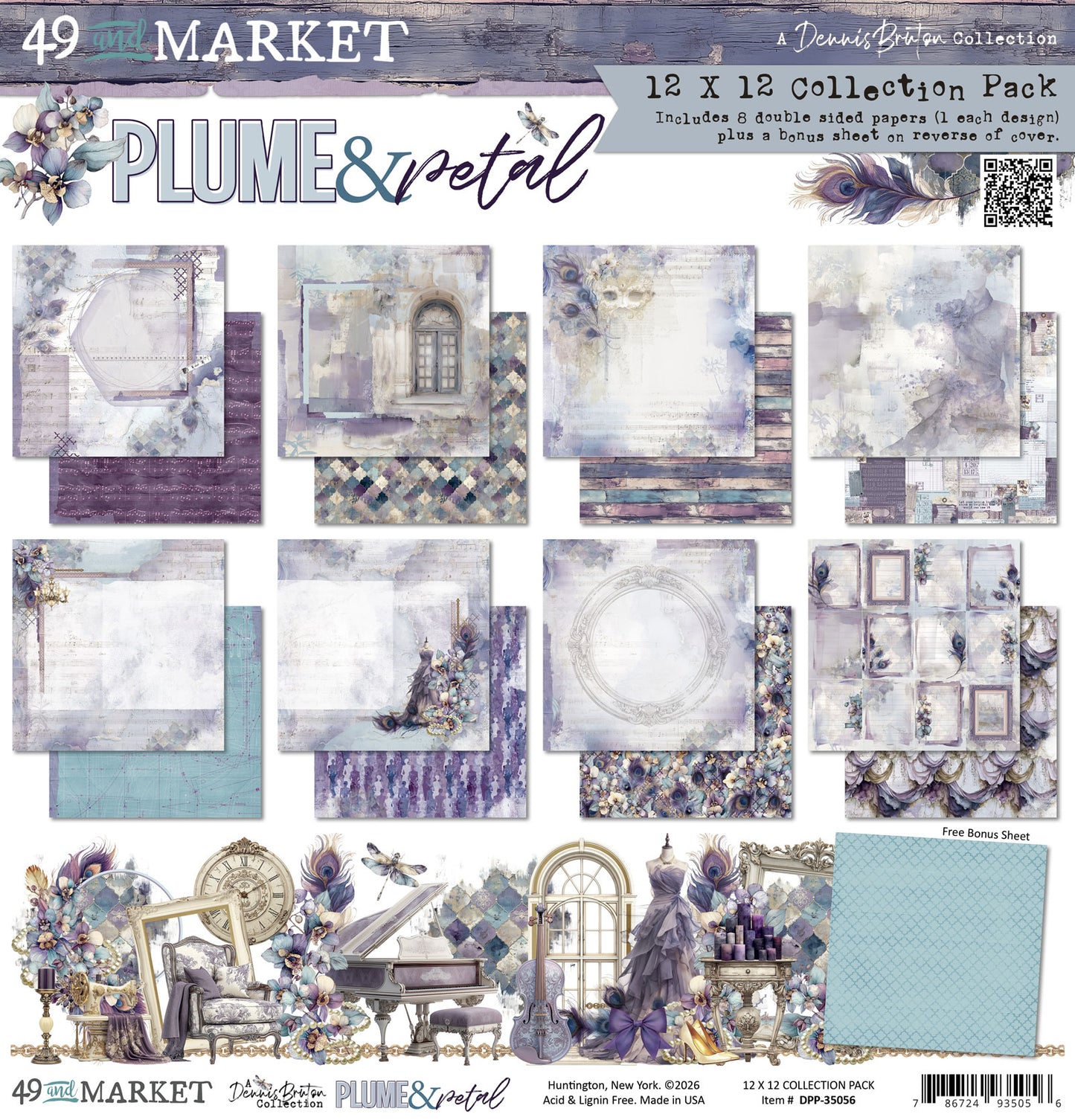49 And Market - Plume & Petal - 12x12 Collection Pack