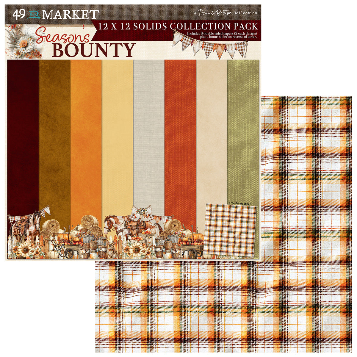 49 and Market - Season's Bounty - 12 x12 Solids Collection Pack