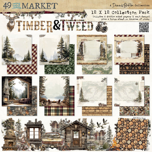 49 And Market - Timber and Tweed - 12x12 Collection Pack