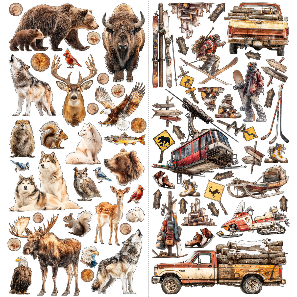 49 And Market - Timber and Tweed - Laser Cut Elements