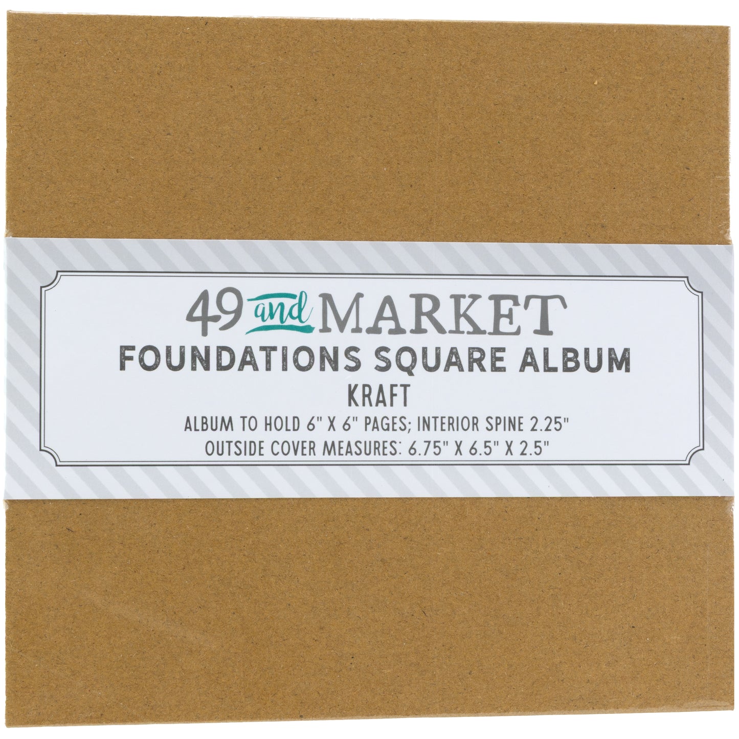 49 and Market - Foundations 6x6" Square Album - Kraft