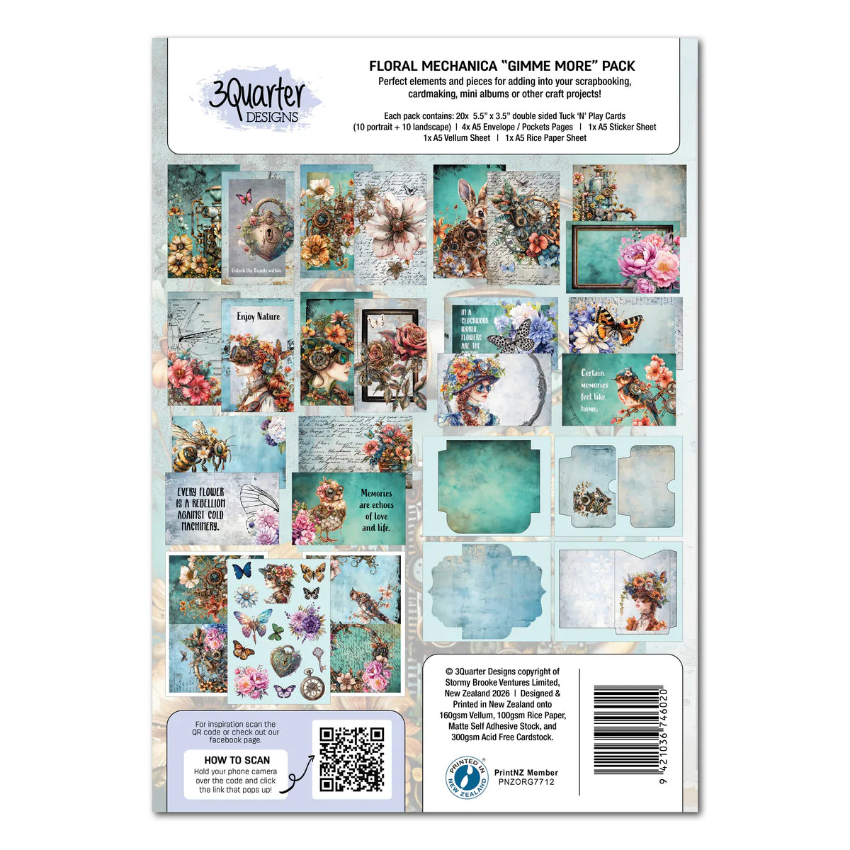 3Quarter Designs - Gimme More - Floral Mechanica