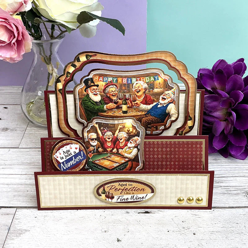 Hunkydory Crafts - Golden Oldies - Senior Moments Luxury Card Toppers Kit (8/pk)