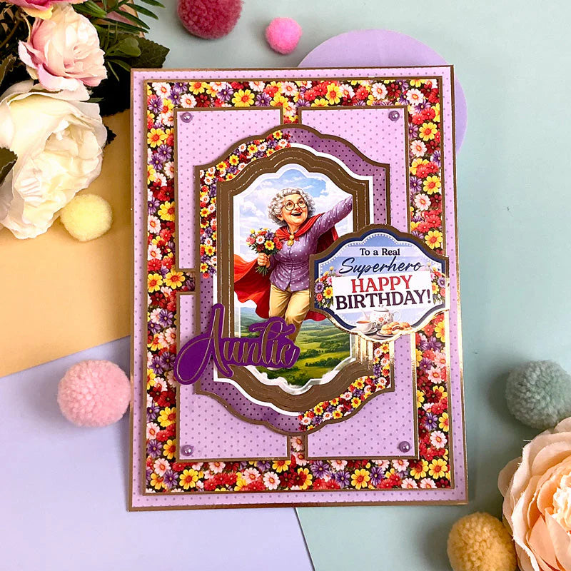 Hunkydory Crafts - Golden Oldies - Senior Moments Luxury Card Toppers Kit (8/pk)