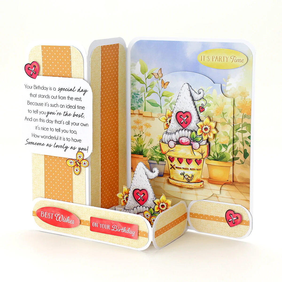 Katy Sue - White 5x7 Side Pop Up Cards & Envelopes 127x178mm (6/pack)