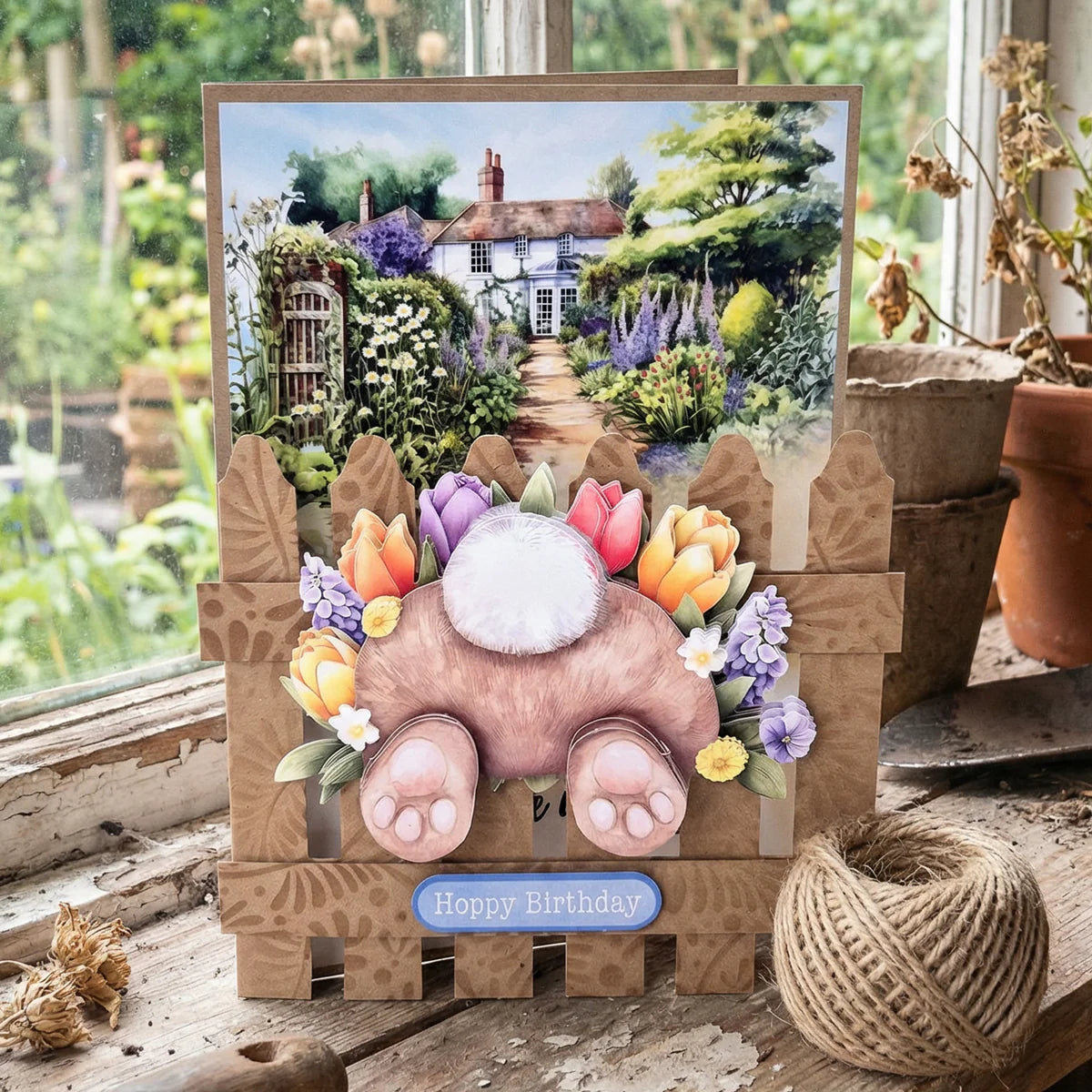 Katy Sue - Die Cut Decoupage – Bunny Kisses & Fluffy Tails (2/pack)