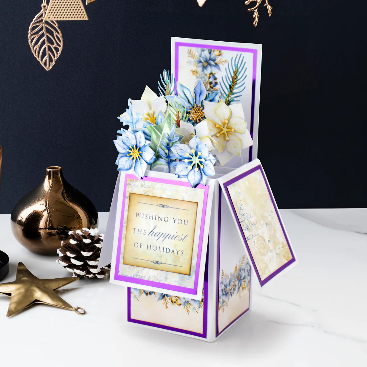 Katy Sue - White Pop Up Box Cards & Envelopes  (4/pack)