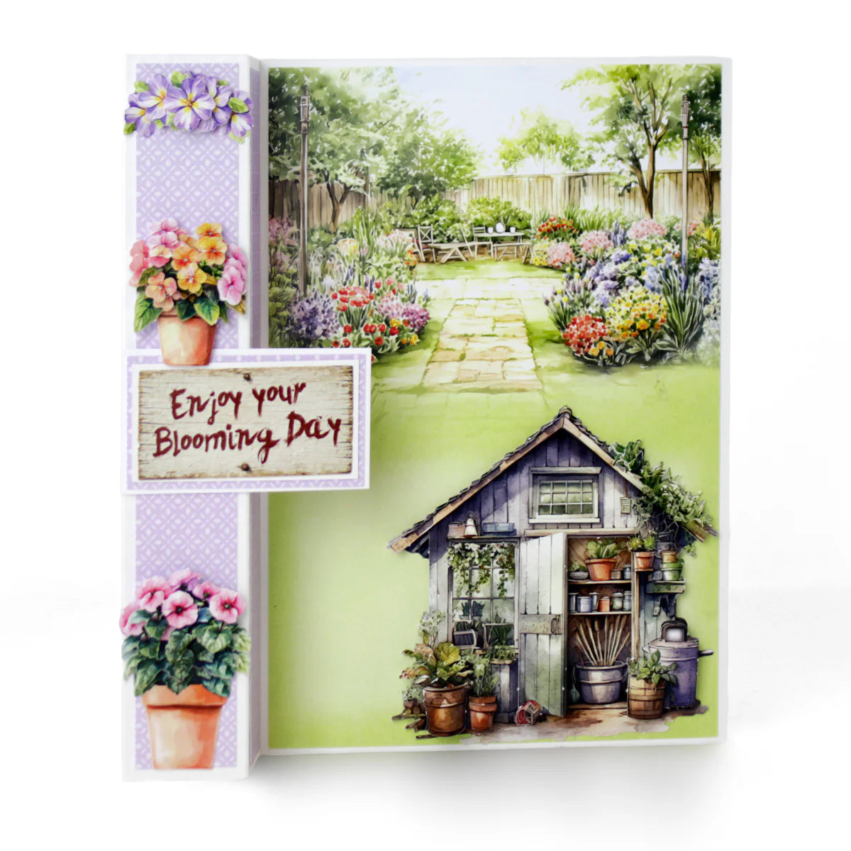 Katy Sue -  3D Die Cut Decoupage - The Potting Shed - (1/sheet)
