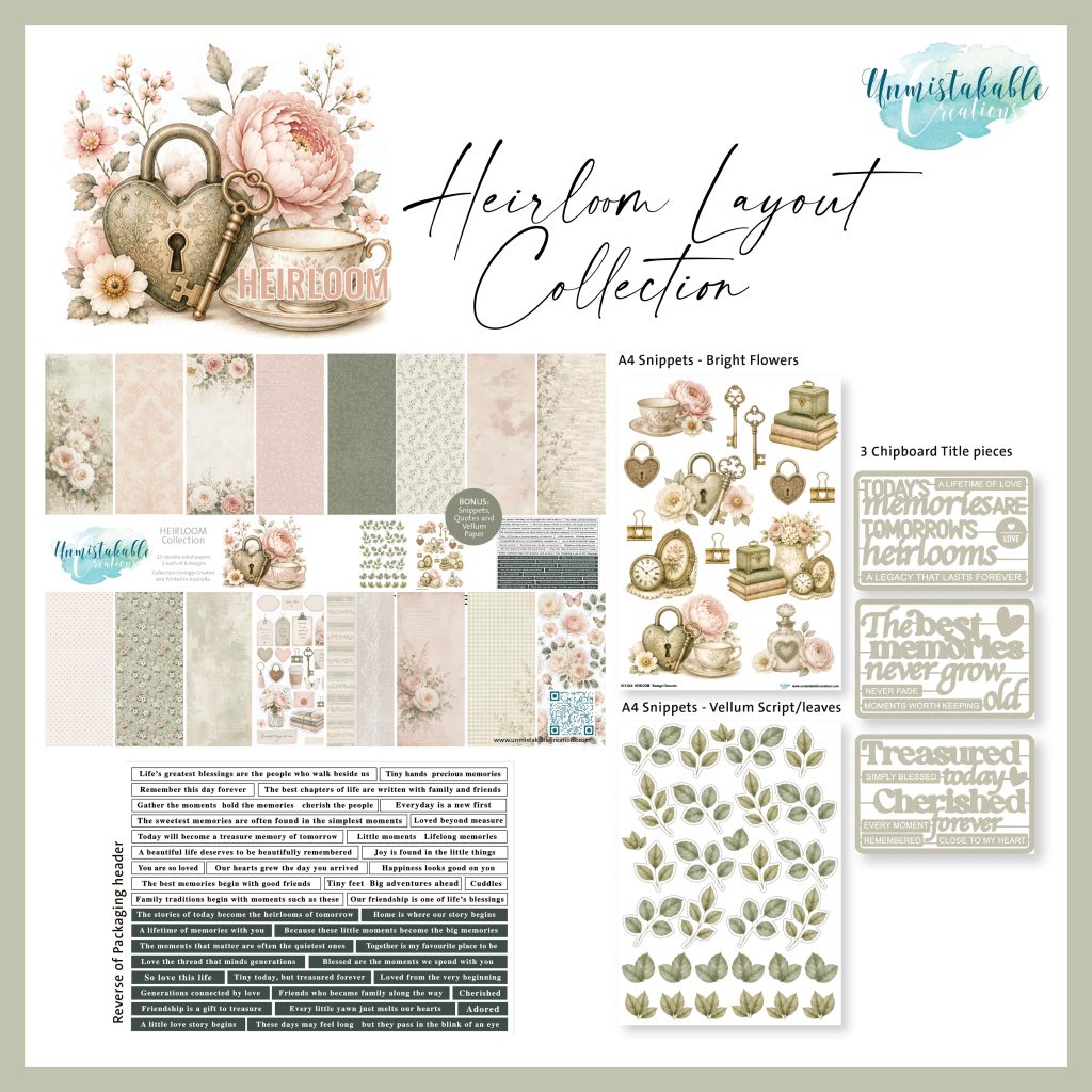 Unmistakable Creations - By Melissa Kennedy - Heirloom Collection