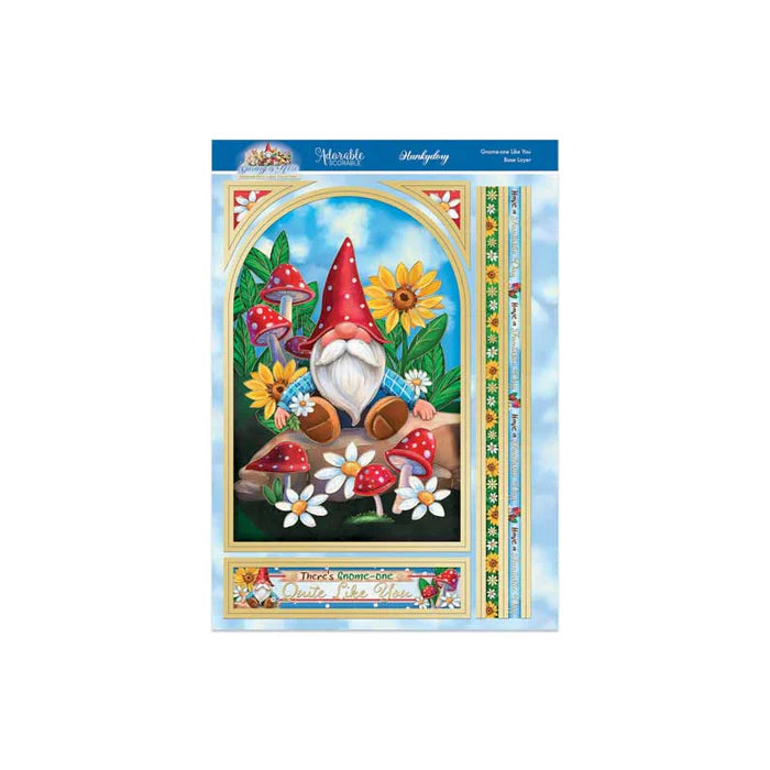 Hunkydory Crafts - 3D Decoupage Large Set - Gnome-one Like You