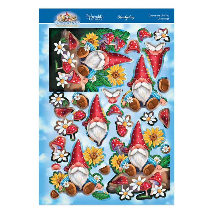 Hunkydory Crafts - 3D Decoupage Large Set - Gnome-one Like You