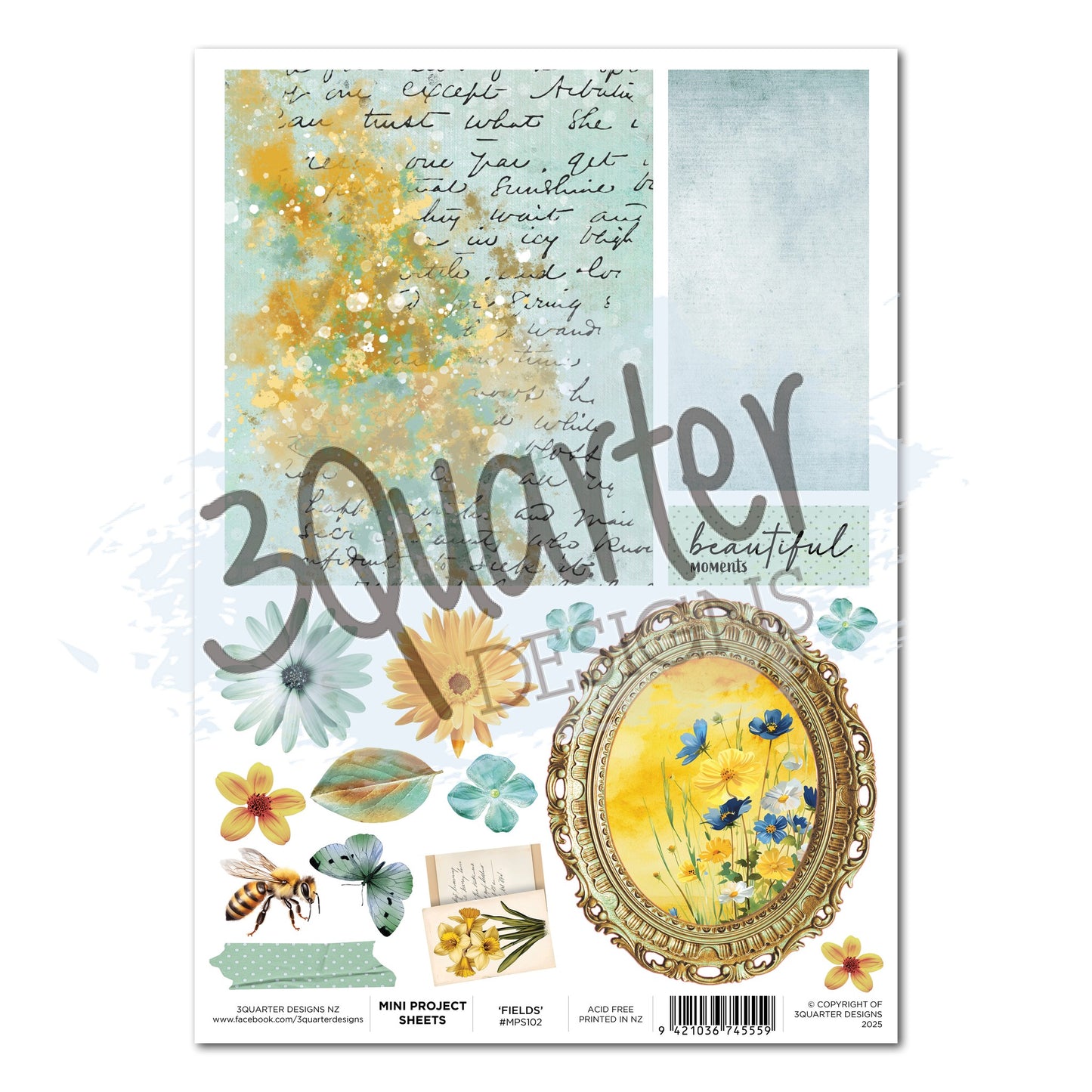 3Quarter Designs - Mini Project Sheet - Honey Fields