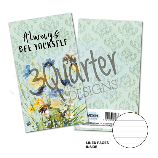 3Quarter Designs  - Mini Notebook - Honey Fields
