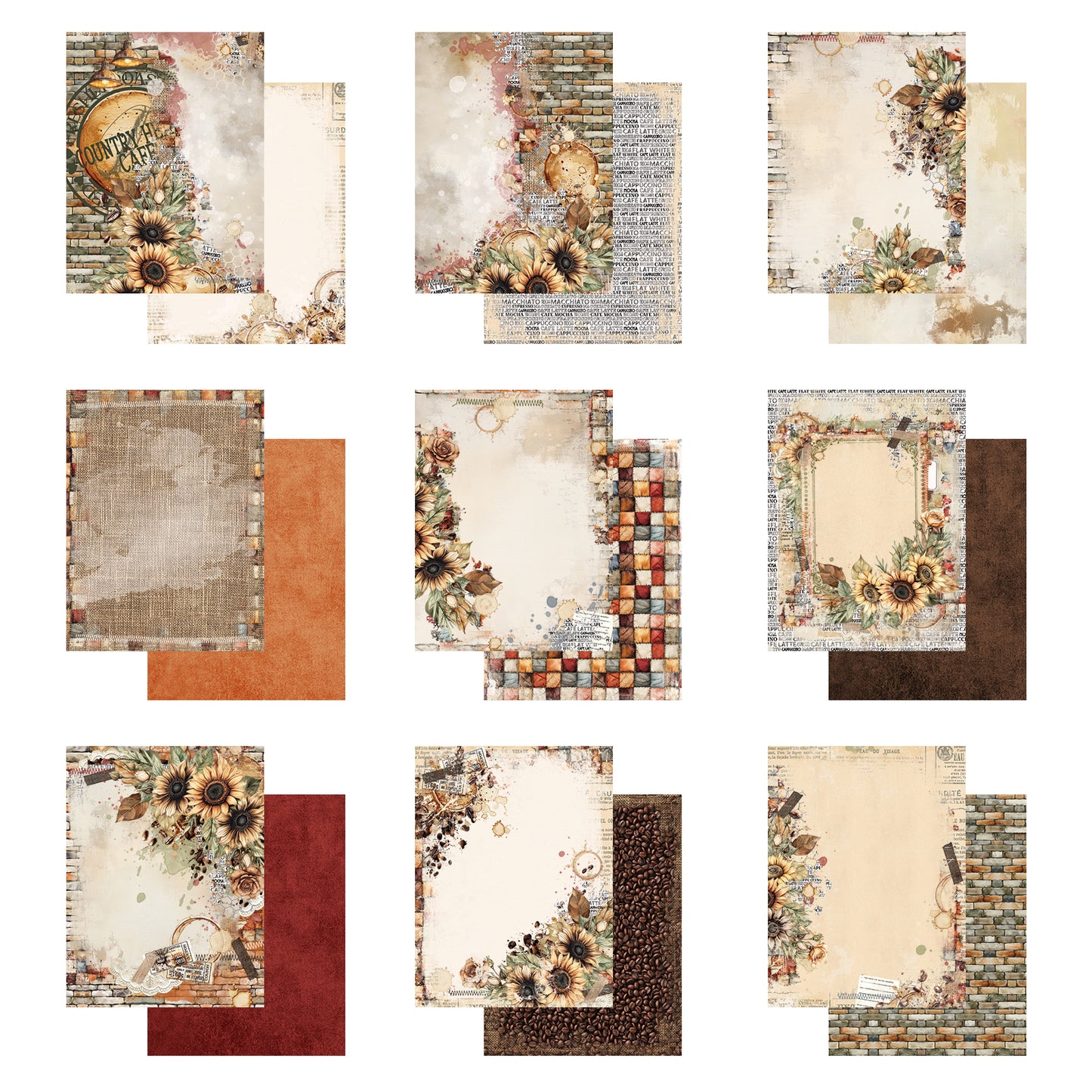 49 and Market -  Country Heart Cafe - 6x8 Collection Pack