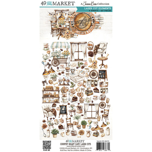 49 And Market - Country Heart Cafe - Laser Cut Elements