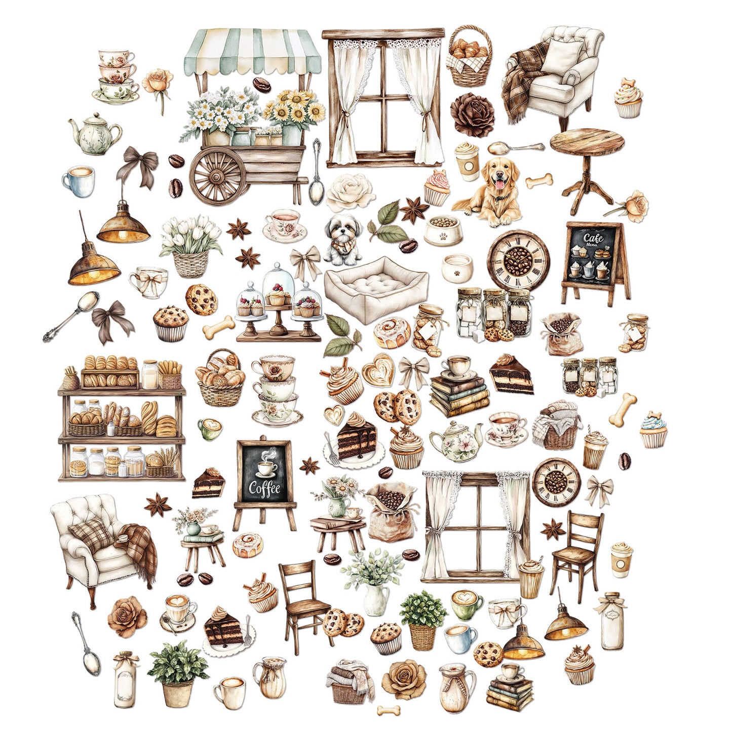 49 And Market - Country Heart Cafe - Laser Cut Elements