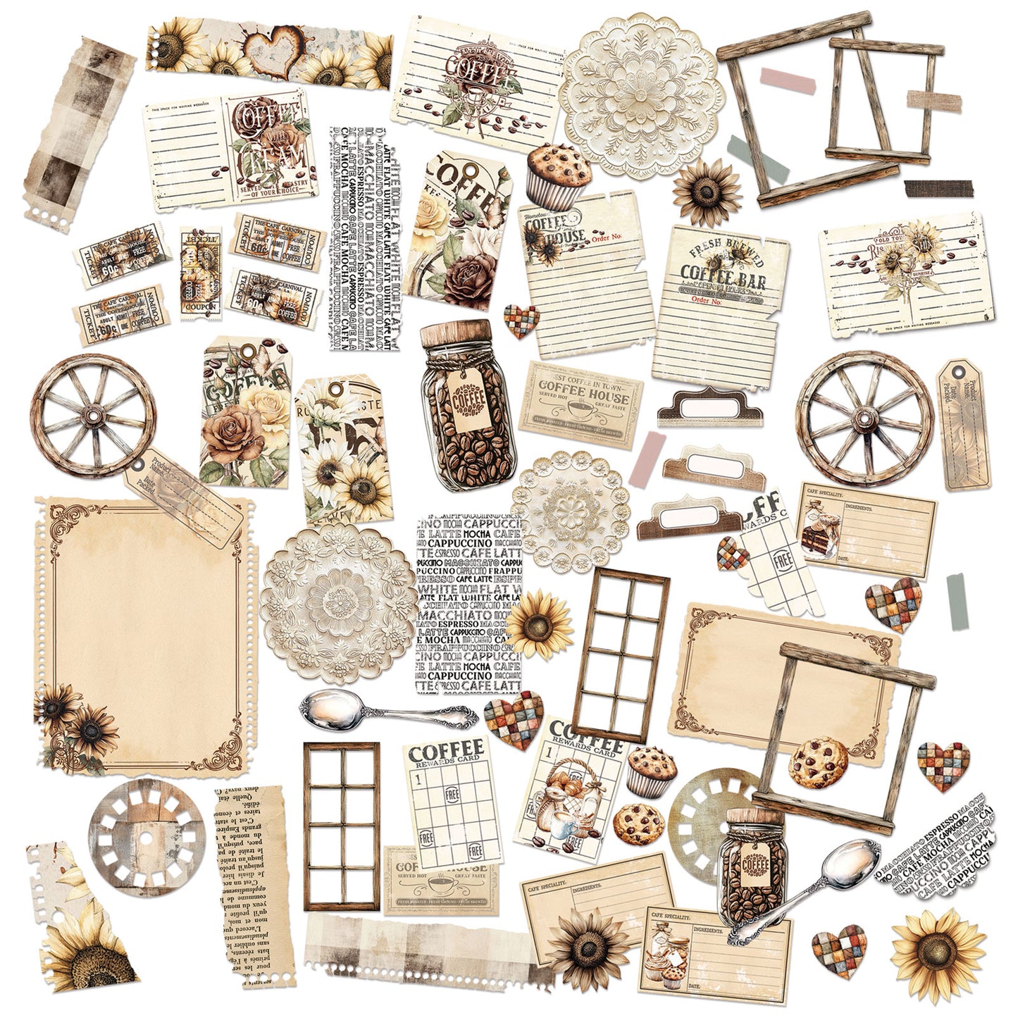 49 and Market - Country Heart Cafe - Die-cut Elements