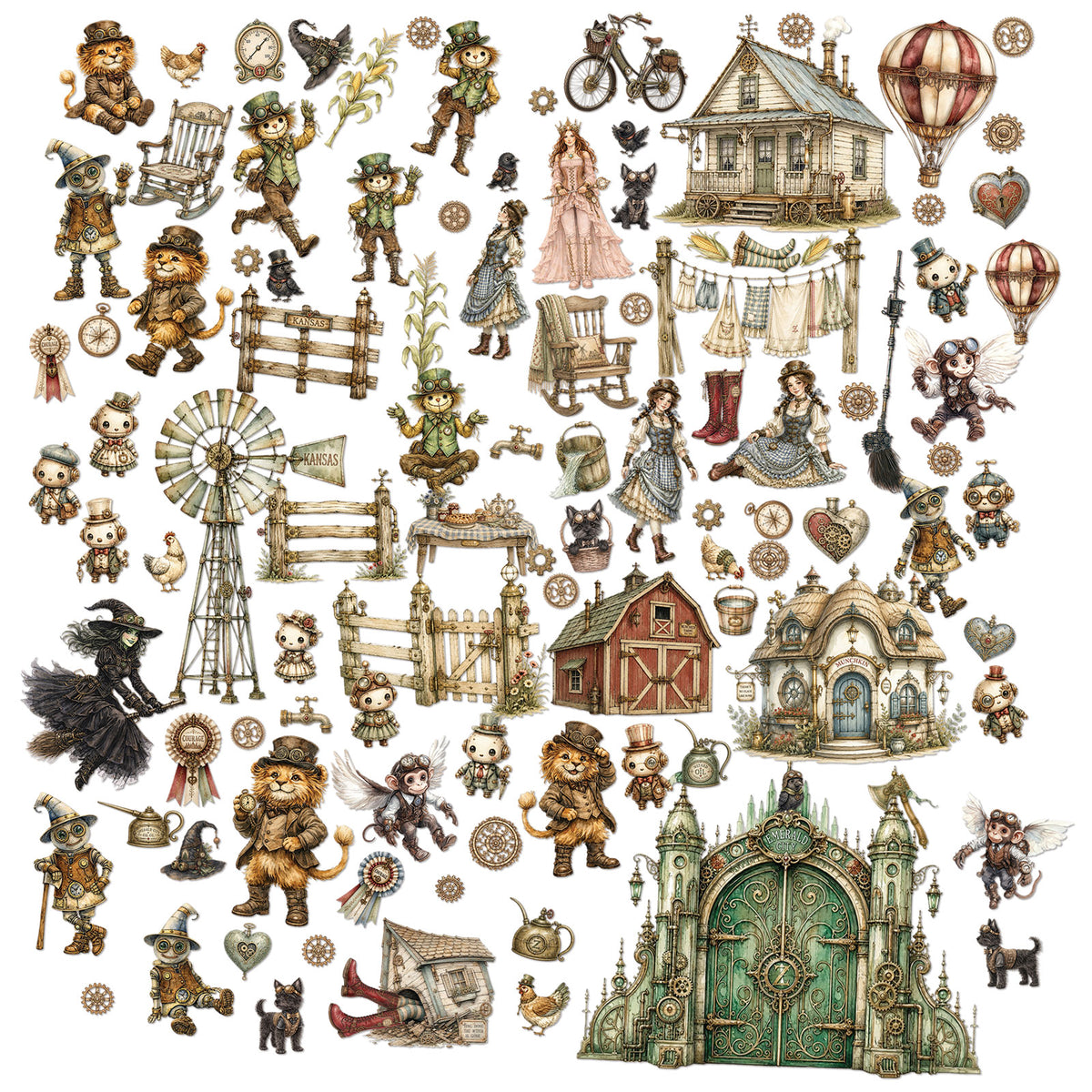 49 And Market - Chronicles of Oz - Laser Cut Elements