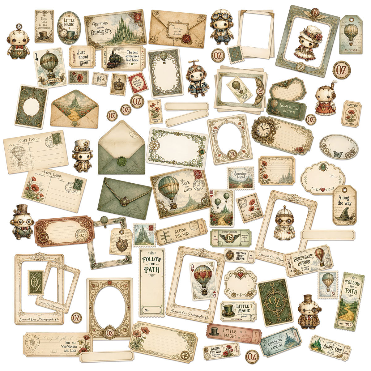 49 and Market -  Chronicles of Oz - Ephemera Set